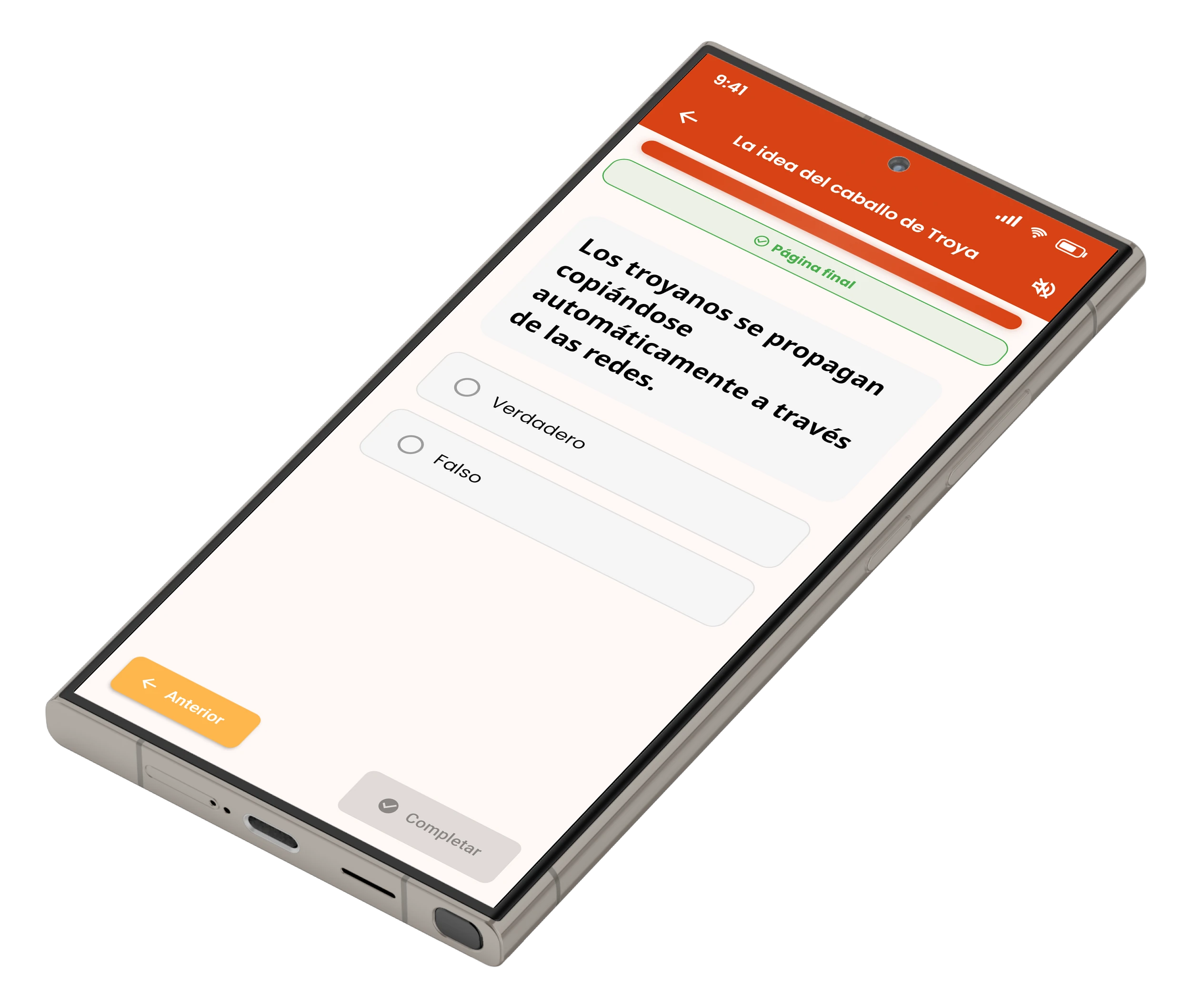 Pregunta de comprobación de M-Learn