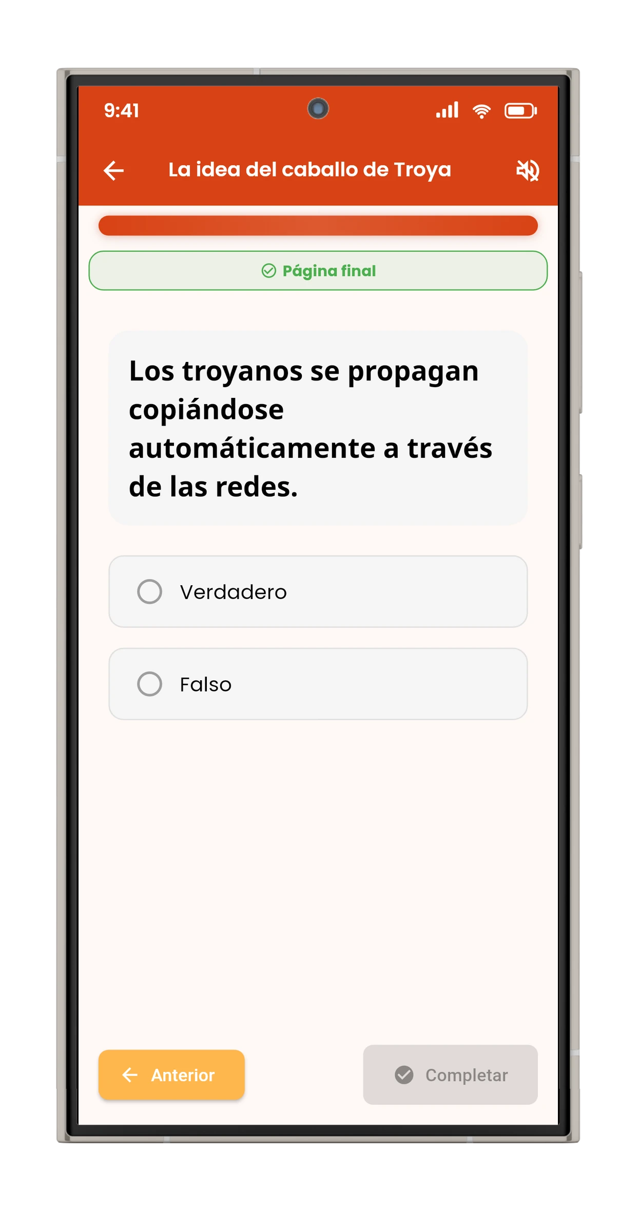 Verdadero o falso