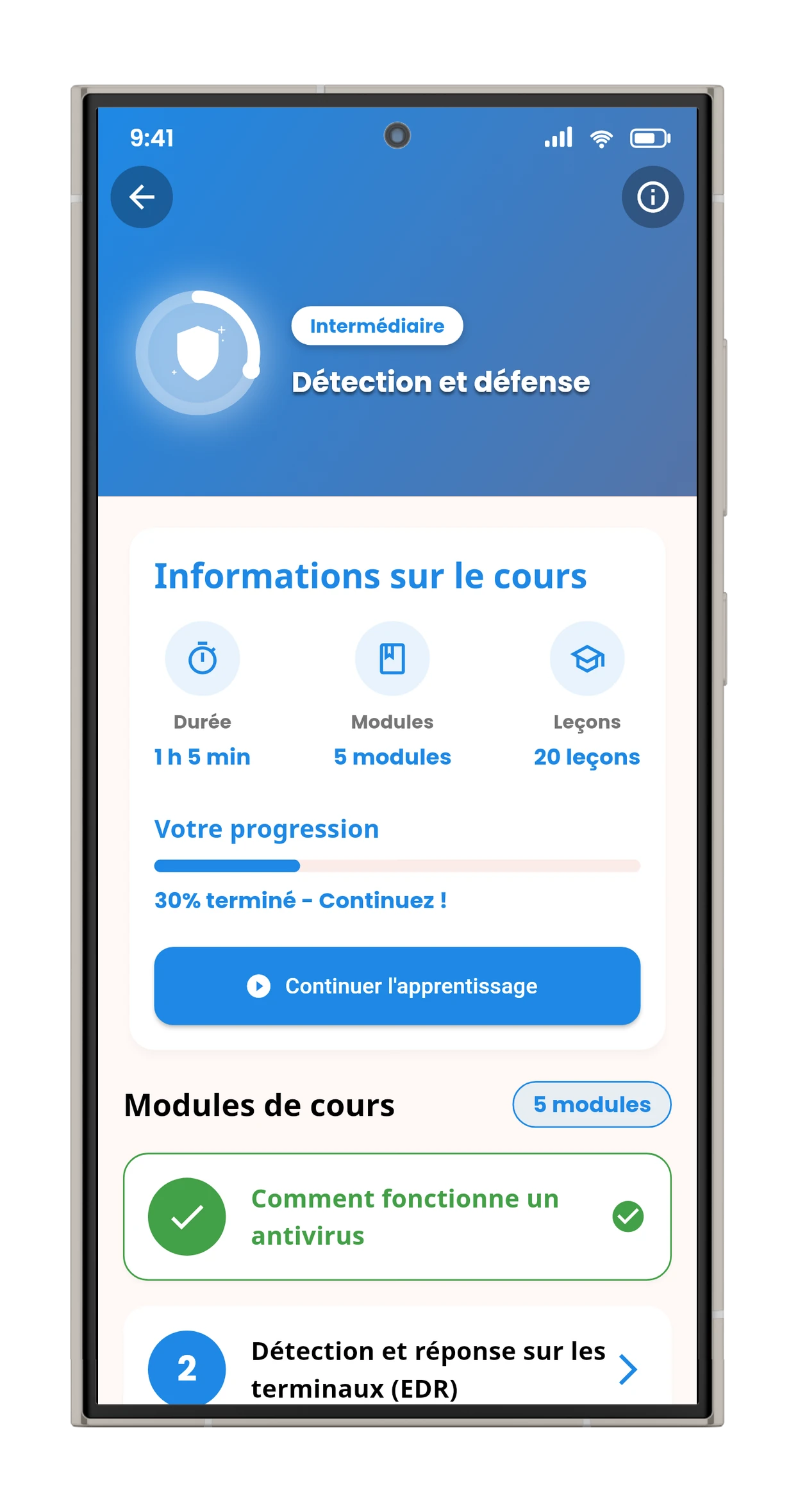 Détails du cours