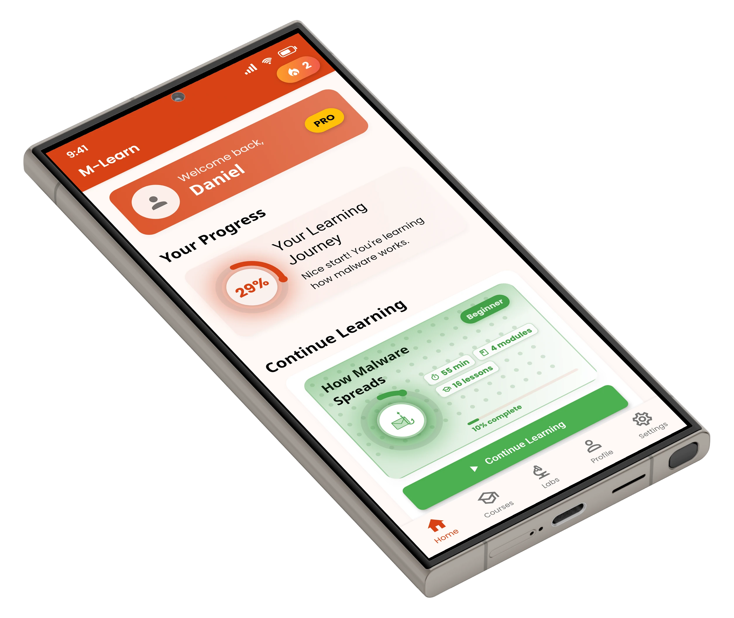 Home dashboard