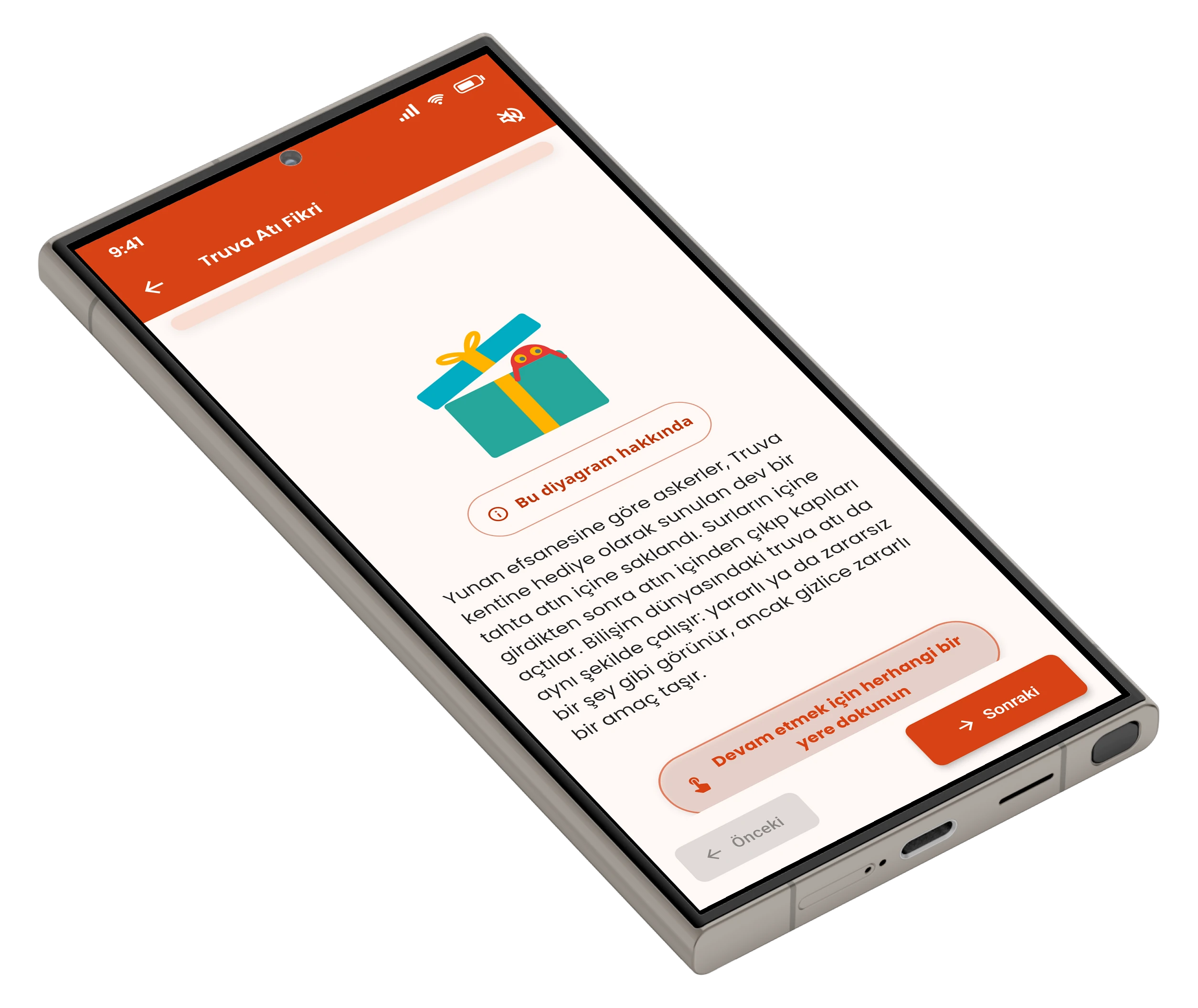 M-Learn ders ekranı